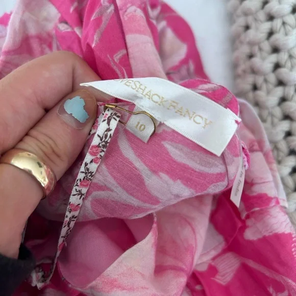 NWT Love shack fancy Fabienne dress holiday sun fuschia - Picture 5 of 5
